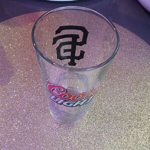 Pint Glass with Black Logo